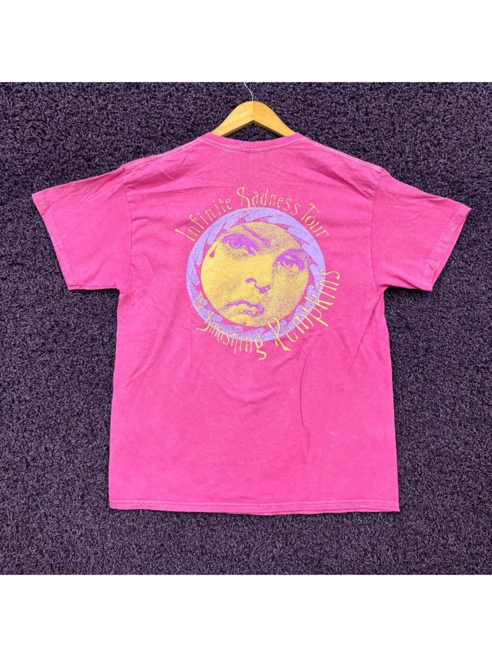 The Smashing Pumpkins Mellon Collie and the Infinite Sadness Face Tee Size  Larg